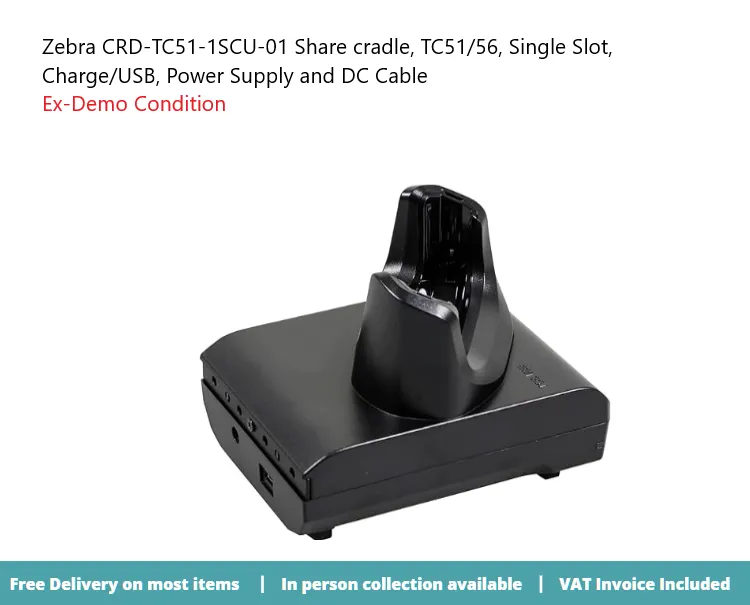 CRD-TC51-1SCU-01 Zebra Kit: Slot Charge/USB cradle iPSU