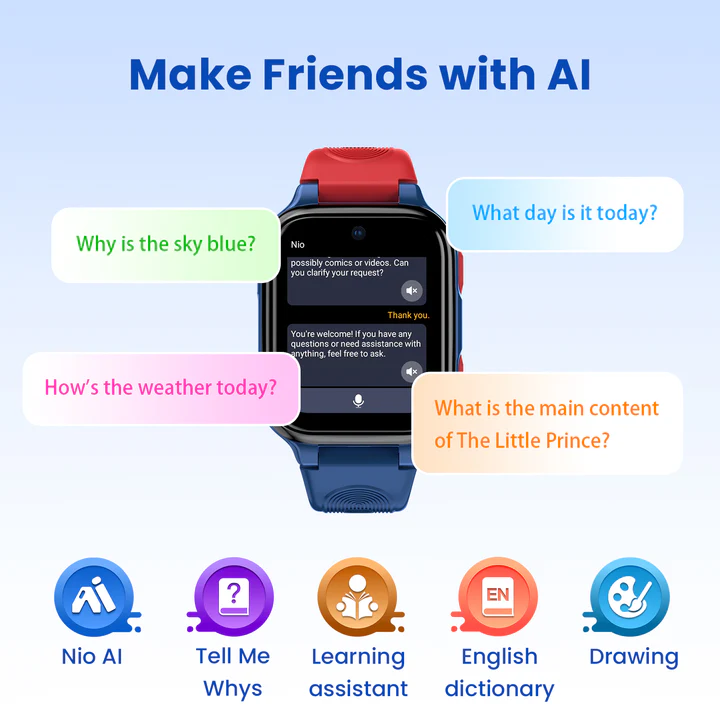 LAGENIO K9 AI 4G Kids Smart Watch | The World’s Thinnest 4G Kids Smartwatch - Image 4